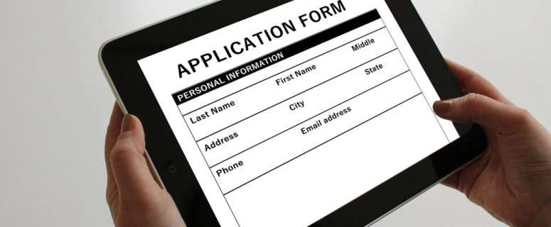 Application form for a loan