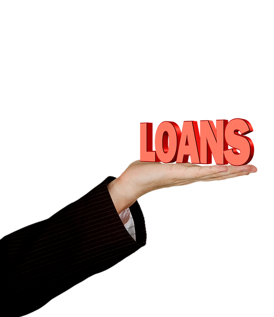 loans sign in a man 's hand