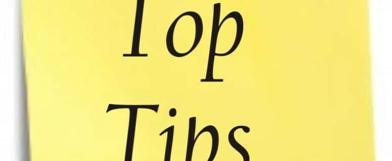 paper saying top tips