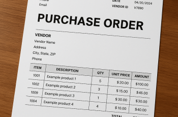 image of a purchase order