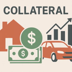 cartoon showing things used for collateral