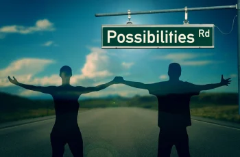 Possibilities sign for selecting the right lender