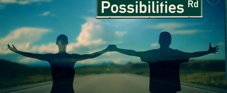 Possibilities sign for selecting the right lender