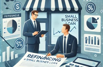 a sign for refinancing a small business loan