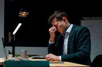 man who has been working all night needs a small business loan to get through a slow season but he wants to safely apply for the SBA Loan