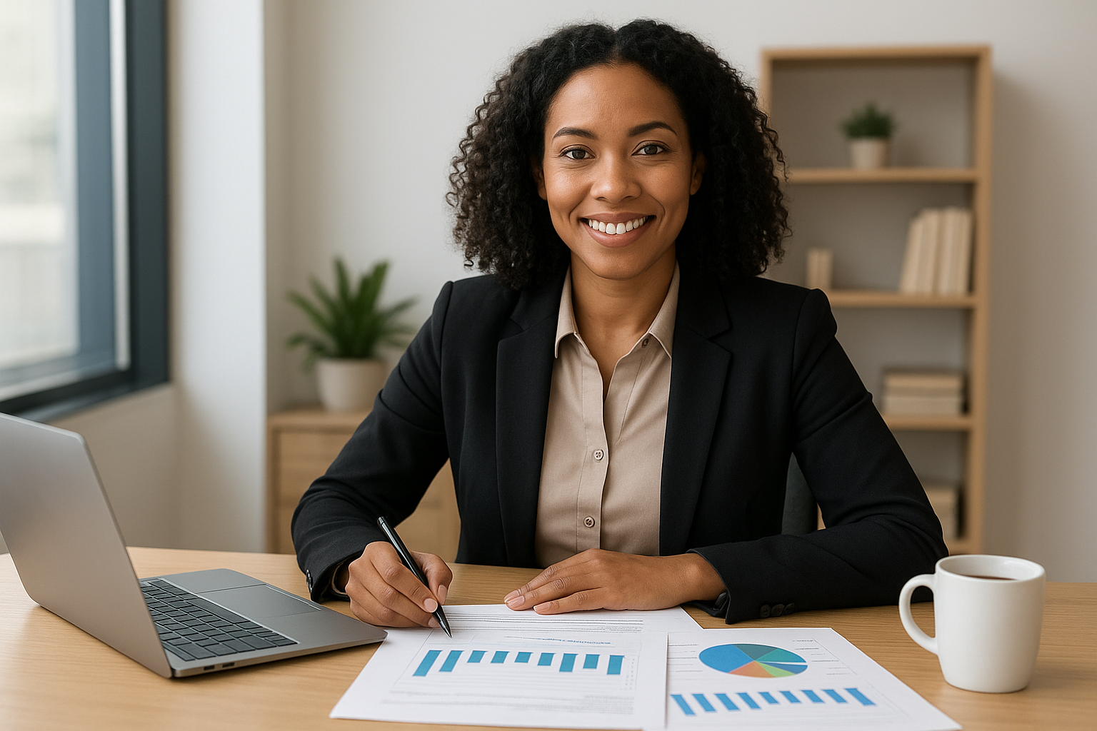 woman entrepreneur seeking a bank loan