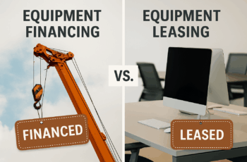 sign saying equipment financing vs equipment leasing