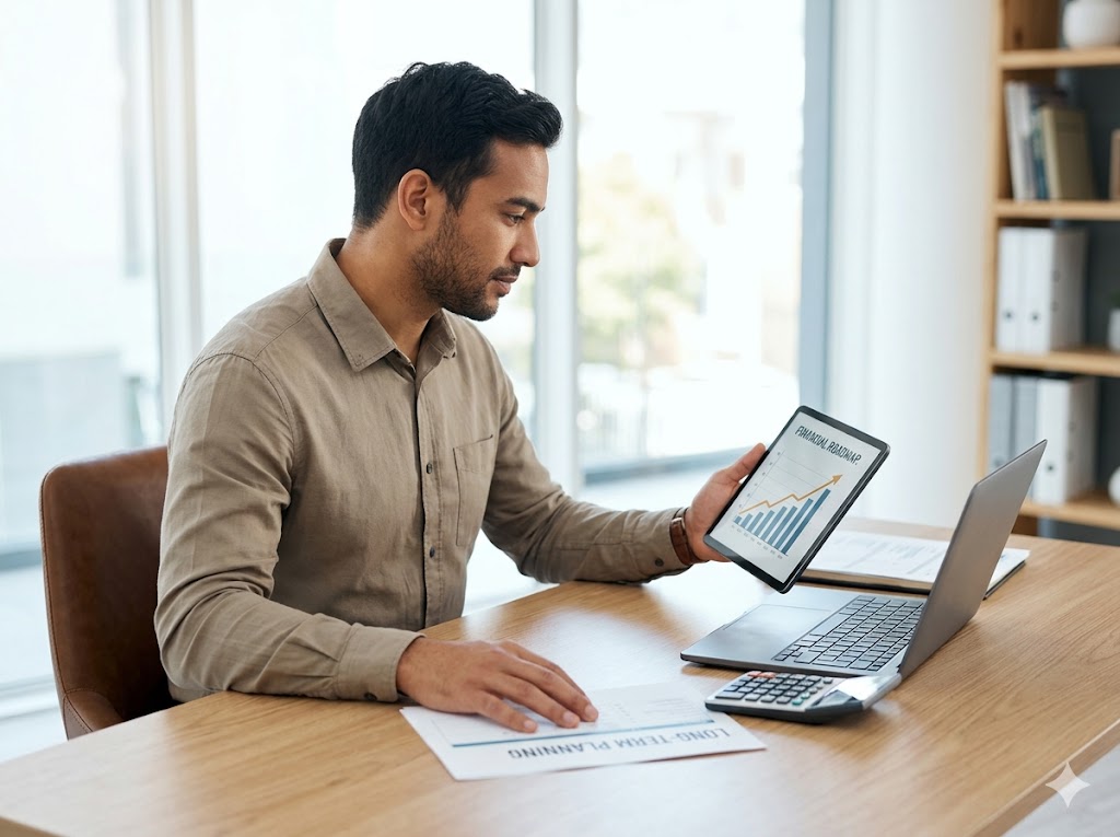 business owner planning financing strategy to avoid dependence and improve financial stability
