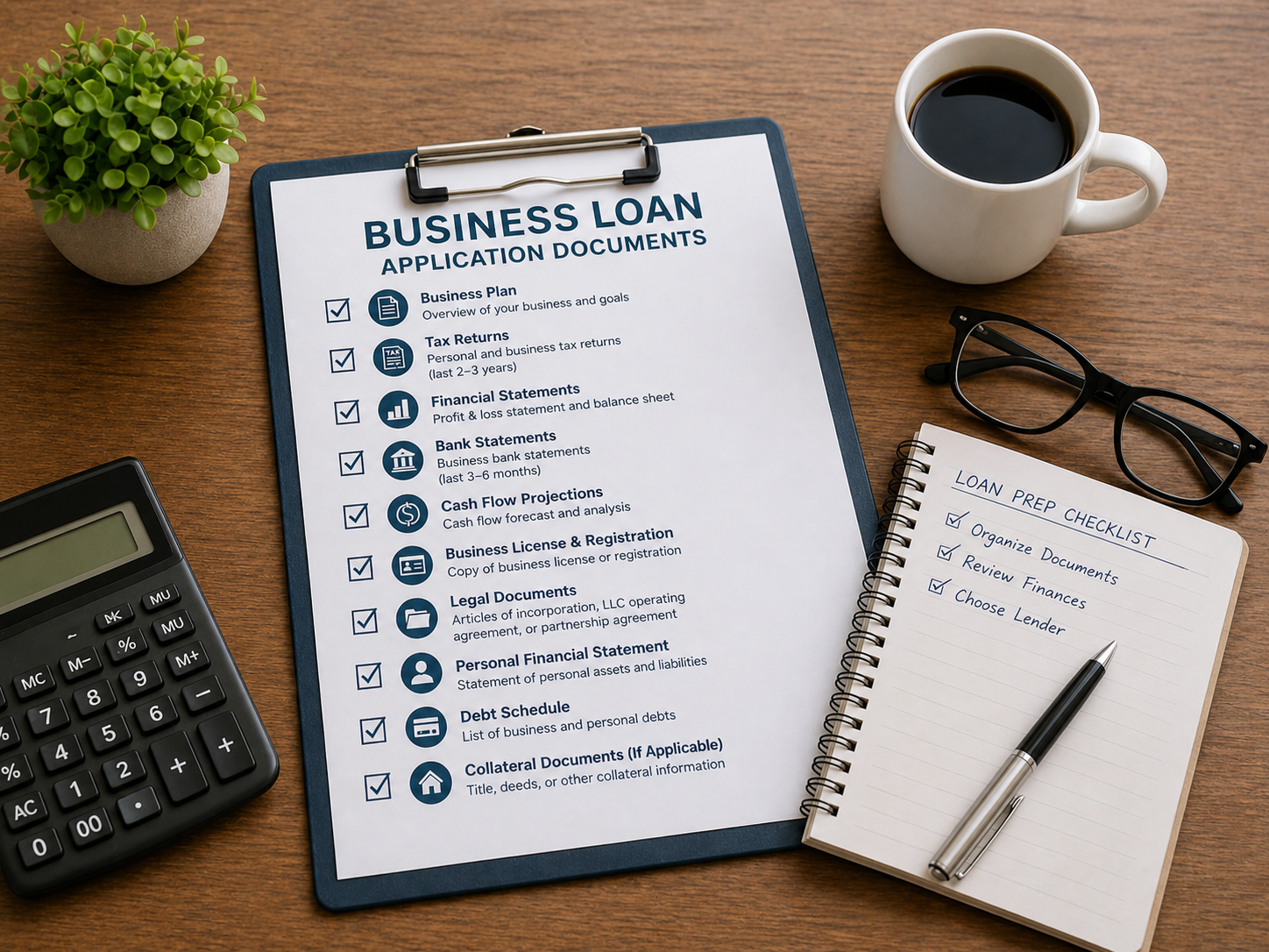 Business loan application documents checklist for first-time borrowers
