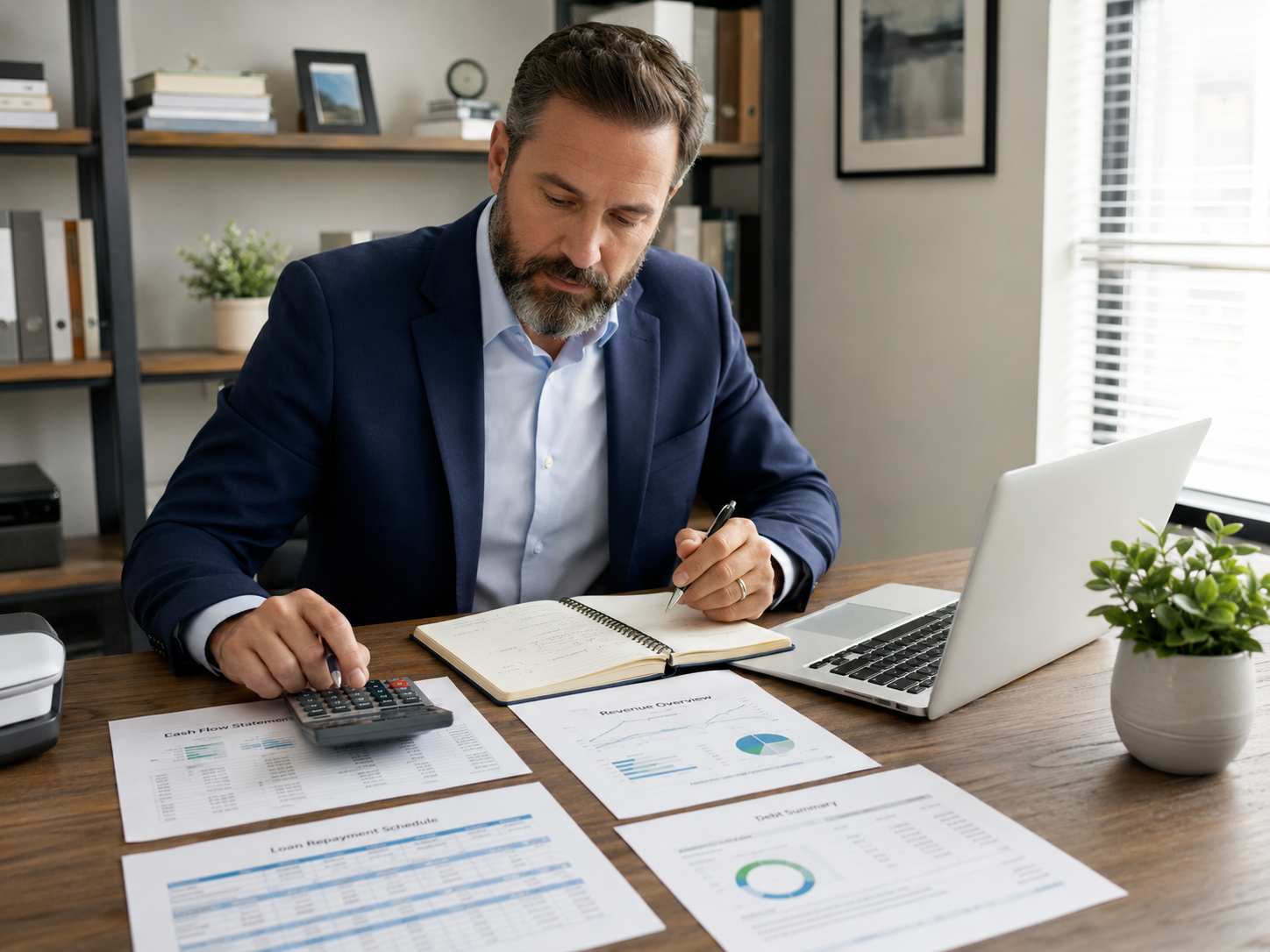 Cash flow and repayment review for business loan requirements